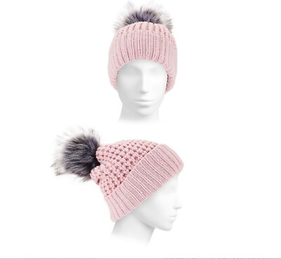 Adrienne Landau white and pink Pom Pom beanie Adrienne Landau WOMEN main image 3