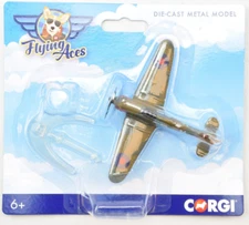 Corgi Flying Aces Hawker Hurricane Die-Cast Metal Airplane W/ Stand CS90652