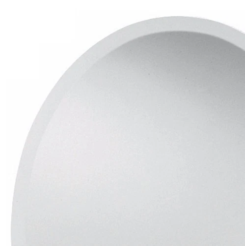 Oval Vanity Accent Wall Mirror Polished Glass Edges Frameless 22" Wide Bathroom - Picture 3 of 3