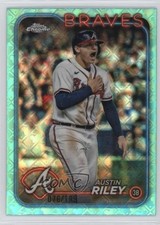 2024 Topps Chrome Logofractor Edition Aqua Refractor /199 Austin Riley #84 1co7