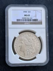 1900 Morgan Dollar $1 NGC MS63 Silver Philadelphia Business Strike