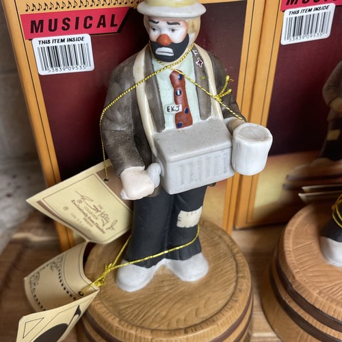 Brand New 1990 Emmett Kelly Musical Series Set-Lot 2- Flambro Never Opened! - Picture 2 of 22