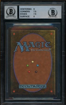 1994 MTG Fallen Empires #25 Seasinger Amy Weber Signed BGS 7.5