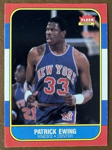 1986-87 Fleer Patrick Ewing #32 Knicks