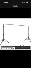 11.5x9.6 ft Heavy Duty Backdrop Stand Adjustable Photography Studio Banner Stand