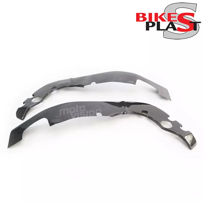 Protection cadre carbone véritable Bikesplast finition luxe Yamaha R1