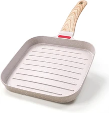 Grill Pan MINI Size 19Cm/7.5 Inch, Indoor Cooking Non-Stick Steak Pan, Aluminum