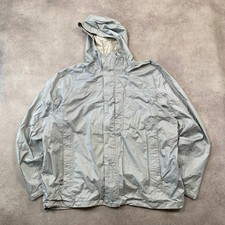 L.L.Bean Rain Jacket Mens XL Full Zip Outdoor Hiking Windbreaker Coat, Grey