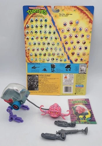 Vintage TMNT Krang Teenage Mutant Ninja Turtles 100% Complete Playmates 1989