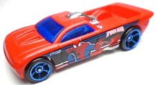 2016 HOT WHEELS ULTIMATE SPIDER-MAN BEDLAM RED 1:64 DIECAST 3" CAR W/ BLUE WHITE