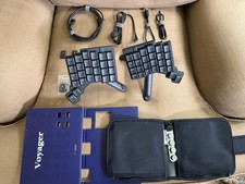 ZSA Voyager Keyboard with Tripod Kit and Upgraded Silent Choc Lo-Prfl Switches