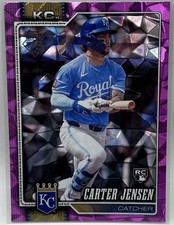 2026 Topps Series 2 | Carter Jensen Royals #530 Pink Diamante Foil SP (RC)