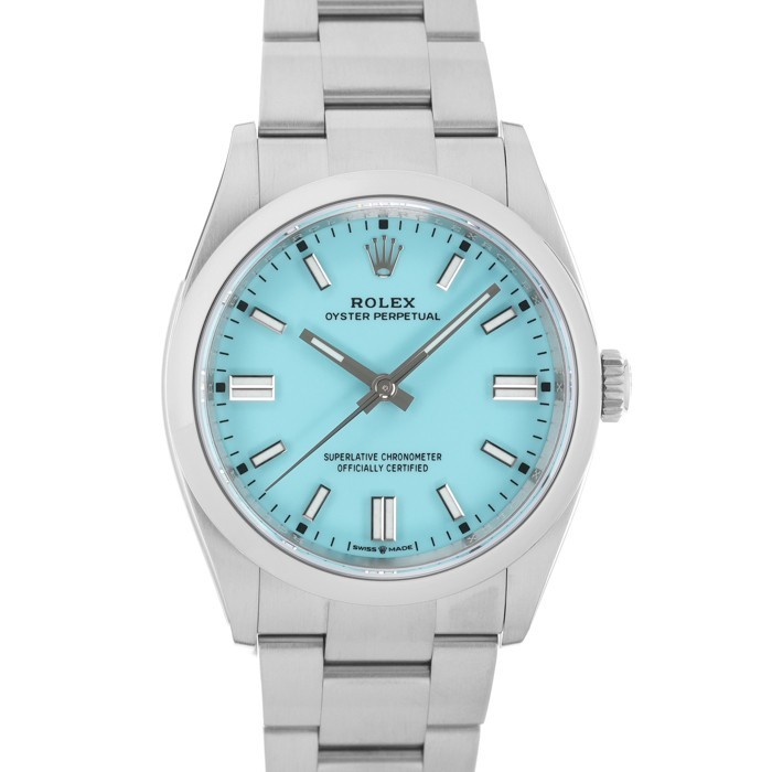 ROLEX Oyster Perpetual 36 126000 Turquoise Blue Warranty 2022