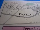 1873 - PECKVILLE / UPPER LEHIGH PA- ORIGINAL MAP  - A. POMEROY - VG — photo 5
