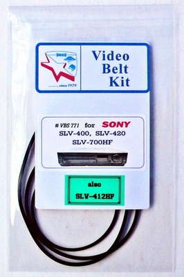 VCR Belt KIT for SONY  SLV-400  SLV-412HF SLV-420, SLV-700HF  + maybe SLV-720HF
