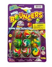 9 mini bolas de rebote