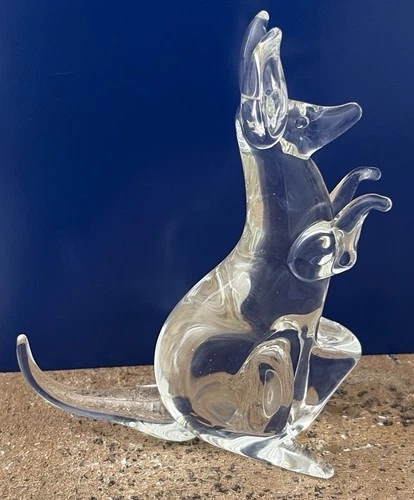 Murano Glass Kangaroo By Seguso Vetri D’arte Vintage Italian Glass