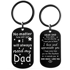 Sentimental Keychain Gift For Husband Dad Son Daughter Birthday Christmas