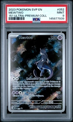 2023 POKEMON SVP EN-SV BLACK STAR PROMO 151 ULTRA-PREM COLL #052 MEWTWO PSA 9