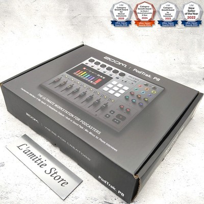 ZOOM PodTrak P8 Podcast Studio Multi-track Recorder Tablet Silver Japan P 8 29cm