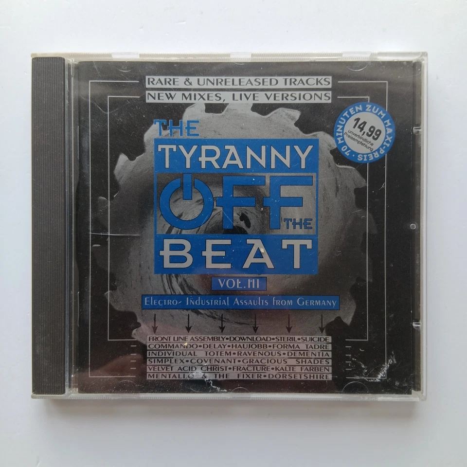 Tyranny Off The Beat Vol 3 CD 1996, Industrial EBM Darkwave Compilation Germany