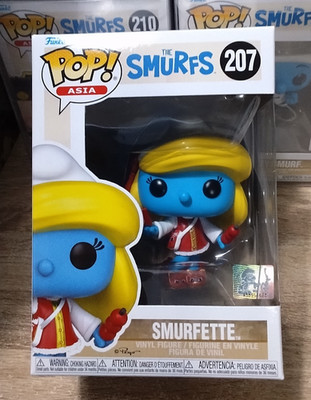 Pop! Asia Smurfs Funko Pop - Schlumpfine in Pop Protector Official Sticker #207