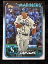2023 Topps Mariners Dominic Canzone RC Rookie Baseball Card #195 Seattle Outfiel