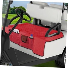 Golf Cart Seat Covers,Universal Golf Cart Seat Towel Blanket with 4 Wine red