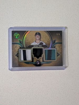 2024 Topps Triple Threads - Rookie Team Relics Bryan Woo #RTR-BW Gold /9