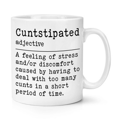 C Ntstipated Definition 284ml Becher Tasse Netto Lustig Grob Birthday Väter Tag