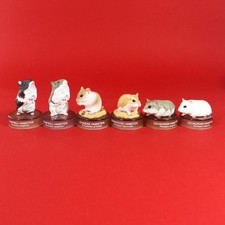 Kaiyodo Hamster's Lunch Bottle Cap Mini Figure Lot6 Rare