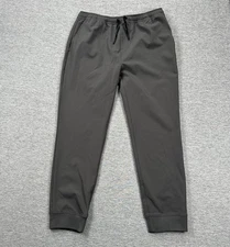 BYLT Jogger Pants Mens XL Gray Ryse Fleece Nylon Stretch Active Gym Outdoor