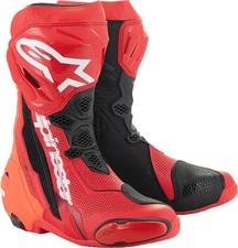 Alpinestars Supertech R Vented Mens Motorcycle Boots Red