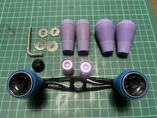 DRT Varial Handlebar 100 Black (Early Model) with MK-1 Purple Knob Set