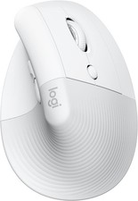 Logitech Lift Vertical Ergonomic Mouse, Wireless, Bluetooth Off White 910-006469