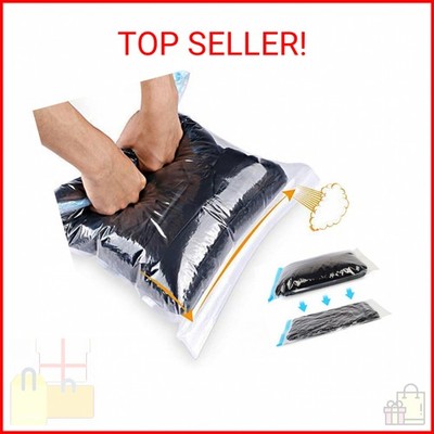ALMING Compression Bags - Travel Essentials - 12 Pack Space Saver Bags - No Vacu