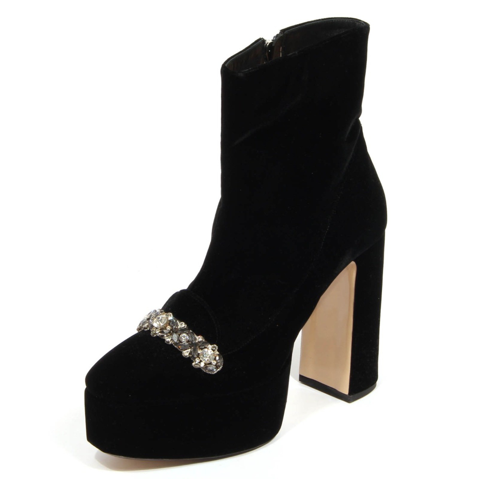 H5530 женские бархатные туфли tronchetto donna N21 38290₽