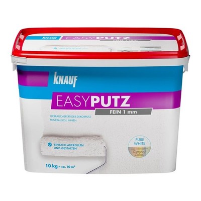 Knauf Easyputz fein 1,0mm 10kg Dekorputz Edelputz Oberputz Decorputz Wandputz