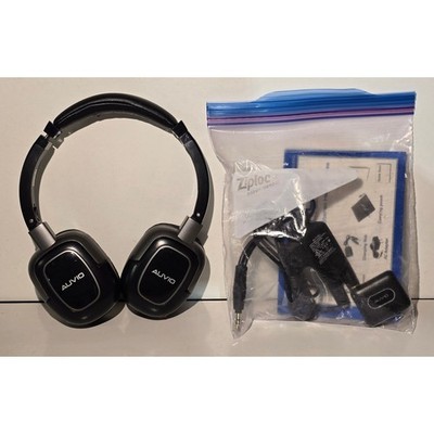 Auvio Wireless Headphones 33-283 Digital Stereo Over Ear w Transmitter
