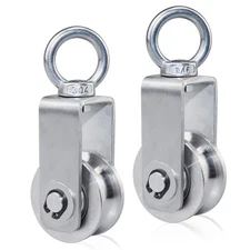 Cable Pulley Wheel Stainless Steel Swivel Block Silence Rotation... 