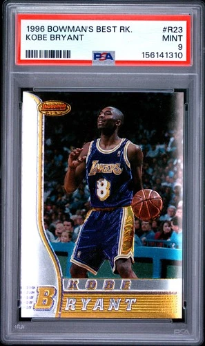 1996 BOWMAN'S BEST ROOKIE #R23 KOBE BRYANT ROOKIE RC PSA 9
