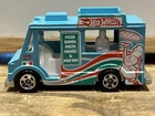 Vintage 1983 Hot Wheels Food Truck Pizza Pasta Wings Light Blue VTG