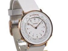 SEIKO Metronome Watch SMW002A Standard Line White Unisex Quartz Japan New