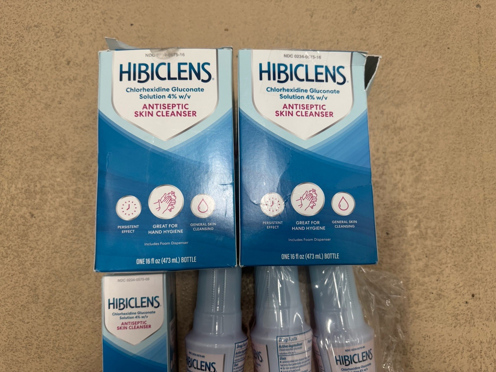 6x Hibiclens Antiseptic Skin Cleanser Foaming 4% CHG 16oz Pump Bottle 8oz