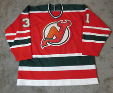 1986-87 Craig Billington New Jersey Devils Game Used Worn NHL Hockey Jersey