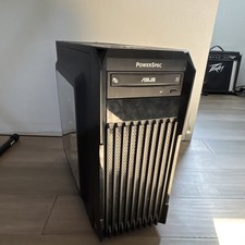 PowerSpec Mid Tower Steel Computer Case Black with ASUS Front Panel USB Ports