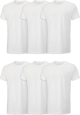 Men'S Undershirts, Moisture Wicking & Tag Free, Short Sleeve Crew T-Shirts