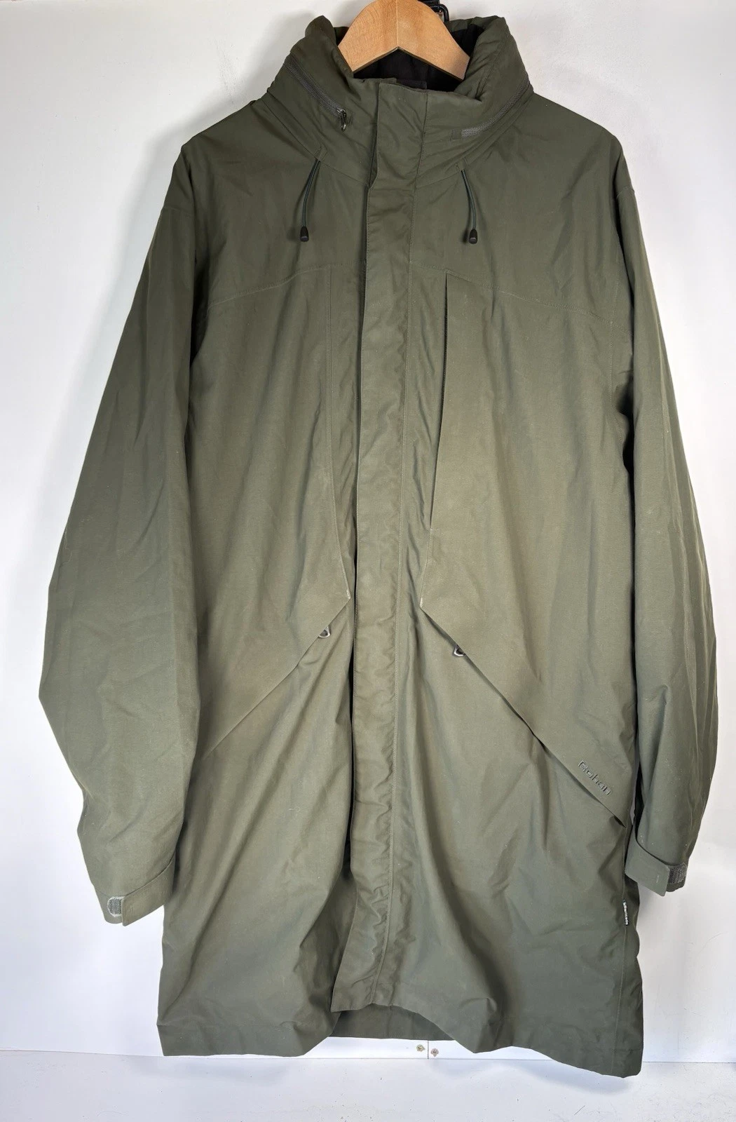 Rohan Hilltop Jacket Mens XL Green Barricade Waterproof In Collar Hood