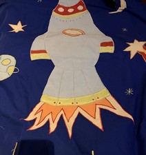 NEXT Kids Duvet Set with Curtains Rocket Design Single Size