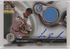 2018 Bowman Chrome Chrome Auto Relics 65/150 Luis Escobar #BCAR-LE Auto nd3